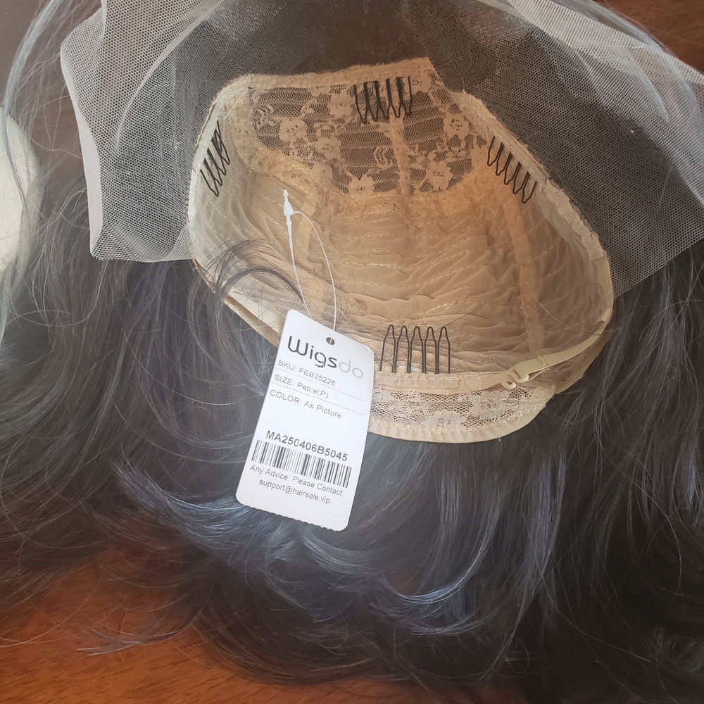 Beautiful Wig With Brown, Light And Dark Grey - Picture 7 of 15